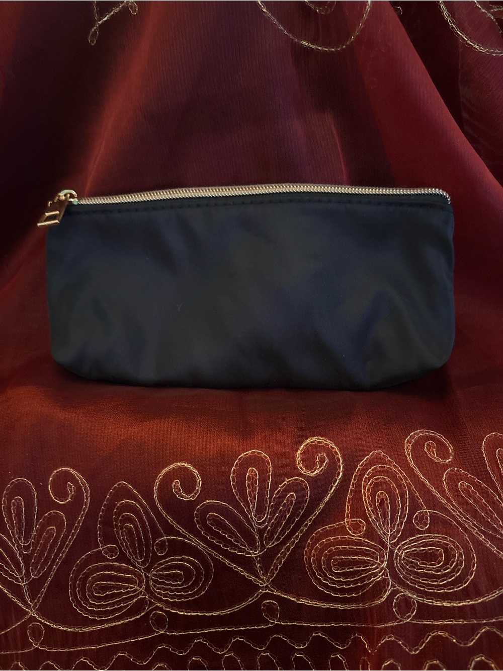 Compact Black Mini Zip Pouch - Everyday Essentials